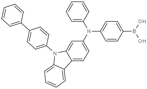 Boronic acid, B-[4-[(9-[1,1′-biphenyl]-4-yl-9H-carbazol-2-yl)phenylamino]phenyl]- Structural
