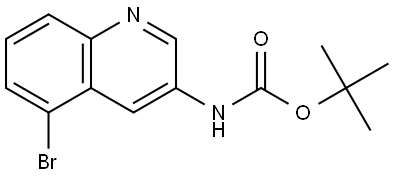Tert-butyl N-(5-bromoquinolin-3-YL)carbamate Structural
