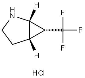 rac-(1R,5R,6S)-6-(trifluoromethyl)-2-azabicyclo[3.1
.0]hexane hydrochloride Structural