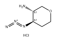 rac-(3R,4S)-4-azidooxan-3-amine hydrochloride Structural