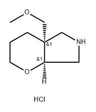 rac-(4aR,7aR)-4a-(methoxymethyl)-octahydropyra
no[2,3-c]pyrrole hydrochloride Structural