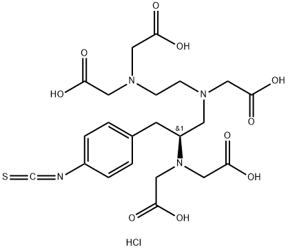 1-(4-Isothiocyanatobenzyl)diethylenetriaminepentaacetic acid Structural