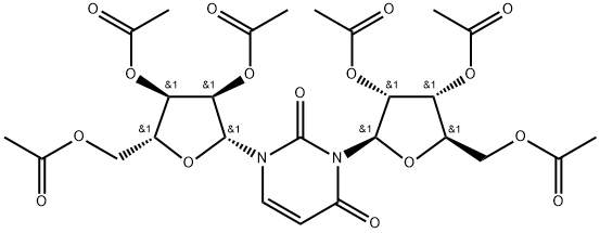 Uridine, 1-(2,3,5-tri-O-acetyl-β-D-ribofuranosyl)-, 2',3',5'-triacetate (9CI) Structural