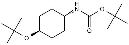 tert-butyl (1R,4R)-4-tert-butoxycyclohexylcarbamate Structural