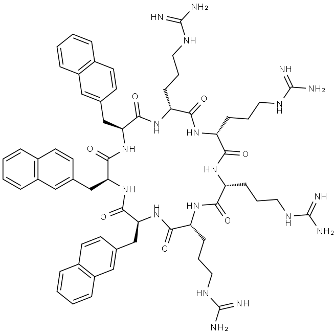 cyclo(Arg-Arg-Arg-Arg-Nal-Nal-Nal) Structural