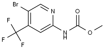 Carbamic acid, N-[5-bromo-4-(trifluoromethyl)-2-pyridinyl]-, methyl ester Structural