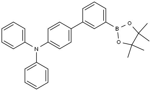 N,N-diphenyl-[3-(4,4,5,5-tetramethyl-1,3,2-dioxaborolan-2-yl)-1,1'-biphenyl-4'-amine Structural