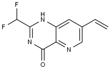 Pyrido[3,2-d]pyrimidin-4(3H)-one, 2-(difluoromethyl)-7-ethenyl- Structural