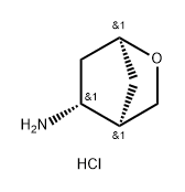 rac-(1R,4S,5S)-2-oxabicyclo[2.2.1]heptan-5-amine hydrochloride, exo Structural