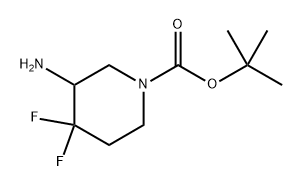 tert-butyl 3-amino-4,4-difluoropiperidine-1-carboxylate Structural