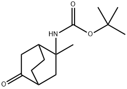 tert-butyl N-{2-methyl-5-oxobicyclo[2.2.2]octan-2-yl}carbamate Structural