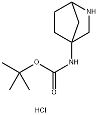 tert-butyl N-{2-azabicyclo[2.2.1]heptan-4-yl}carbamate hydrochloride Structural