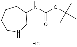 tert-Butyl azepan-3-ylcarbamate hydrochloride Structural