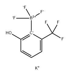 Borate(1-), trifluoro[2-hydroxy-6-(trifluoromethyl)phenyl]-, potassium (1:1), (T-4)- Structural