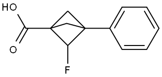 Bicyclo[1.1.1]pentane-1-carboxylic acid, 2-fluoro-3-phenyl- Structural