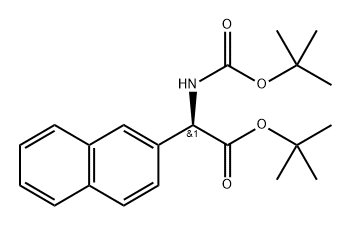 tert-butyl (R)-2-((tert-butoxycarbonyl)amino)-2-(naphthalen-2-yl)acetate Structural