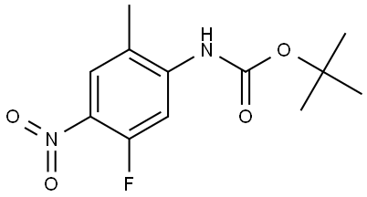 tert-Butyl (5-fluoro-2-methyl-4-nitrophenyl)carbamate Structural