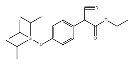 Ethyl α-cyano-4-[[tris(1-methylethyl)silyl]oxy]benzeneacetate Structural