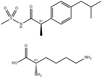 R-(-)-2-(4-ISOBUTYLPHENYL)PROPIONYL METHANSULPHONAMIDE, LYSINE SALT Structural