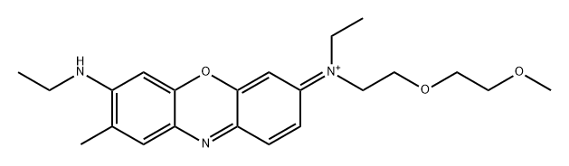 Ethanaminium, N -ethyl- N -[7-(ethylamino)-8-methyl-3 H -phenoxazin-3-ylidene]-2-(2-methoxyethoxy)-, [ N ( E )]- (ACI) Structural
