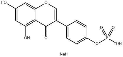 Genistein 4-Sulfate Sodium Salt Structural