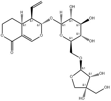 6'-O-beta-Apiofuranosylsweroside Structural