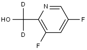 2-Pyridinemethan-α,α-d2-ol, 3,5-difluoro- Structural