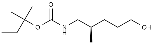 (R)-tert-Pentyl (5-hydroxy-2-methylpentyl)carbamate Structural