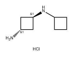 rac-(1r,3r)-N1-cyclobutylcyclobutane-1,3-diamine dihydrochloride, trans Structural