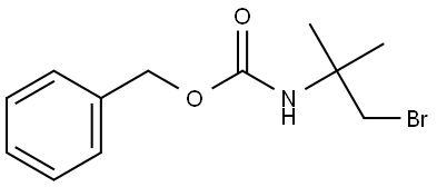 benzyl (1-bromo-2-methylpropan-2-yl)carbamate Structural