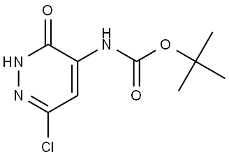 tert-Butyl (6-chloro-3-oxo-2,3-dihydropyridazin-4-yl)carbamate Structural