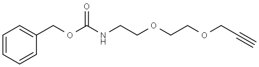 Benzyl (2-(2-(prop-2-yn-1-yloxy)ethoxy)ethyl)carbamate Structural