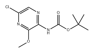 tert-Butyl (5-chloro-3-methoxypyrazin-2-yl)carbamate Structural
