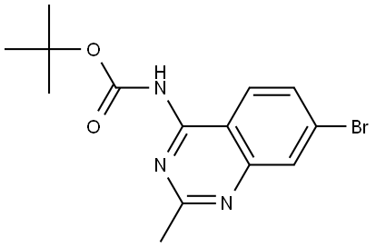 Carbamic acid, N-(7-bromo-2-methyl-4-quinazolinyl)-, 1,1-dimethylethyl ester Structural