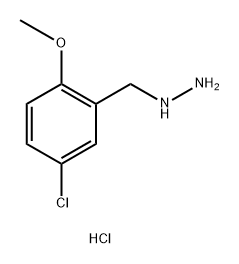 Hydrazine, [(5-chloro-2-methoxyphenyl)methyl]-, hydrochloride (1:1) Structural