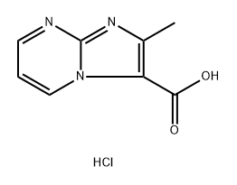 Imidazo[1,2-a]pyrimidine-3-carboxylic acid, 2-methyl-, hydrochloride (1:1) Structural