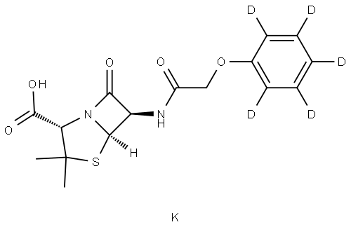 Penicillin V Potassium-d5 Structural