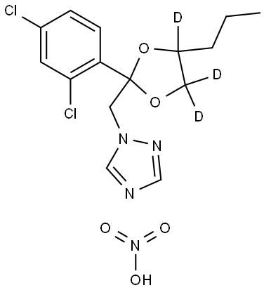 Propiconazole-d3 HNO3 (dioxolane-4,5,5-d3) Structural