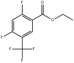 Ethyl 2,4-difluoro-5-(trifluoromethyl)benzoate Structural