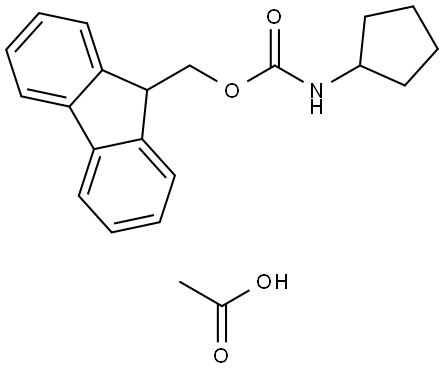 (9H-Fluoren-9-yl)methyl cyclopentylcarbamate acetate Structural