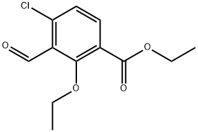 Ethyl 4-chloro-2-ethoxy-3-formylbenzoate Structural