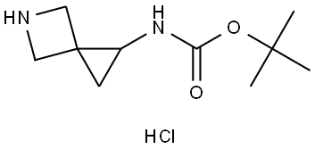 tert-butyl N-(5-azaspiro[2.3]hexan-2-yl)carbamate Structural
