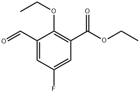 Ethyl 2-ethoxy-5-fluoro-3-formylbenzoate Structural