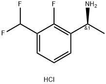 Benzenemethanamine, 3-(difluoromethyl)-2-fluoro-α-methyl-, hydrochloride (1:1), (αS)- Structural