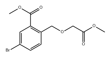 methyl 5-bromo-2-((2-methoxy-2-oxoethoxy)methyl)benzoate Structural