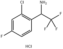 Benzenemethanamine, 2-chloro-4-fluoro-α-(trifluoromethyl)-, hydrochloride (1:1) Structural
