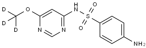 Sulfamonomethoxine-d3 Structural