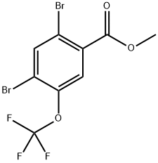 Methyl 2,4-dibromo-5-(trifluoromethoxy)benzoate Structural