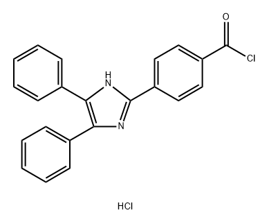 Benzoyl chloride, 4-(4,5-diphenyl-1H-imidazol-2-yl)-, hydrochloride (1:1) Structural