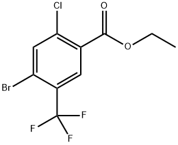 Ethyl 4-bromo-2-chloro-5-(trifluoromethyl)benzoate Structural